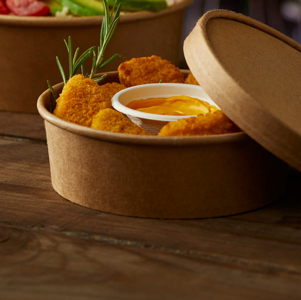 Coperchio Street Food -  per bowl monouso - Ø 18,4 cm - trasparente - Leone - conf. 24  pezzi