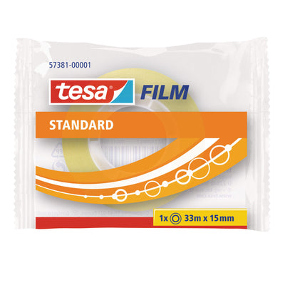 Nastro adesivo trasparente Tesafilm 33m x 15mm supporto BOPP adesivo acrilico