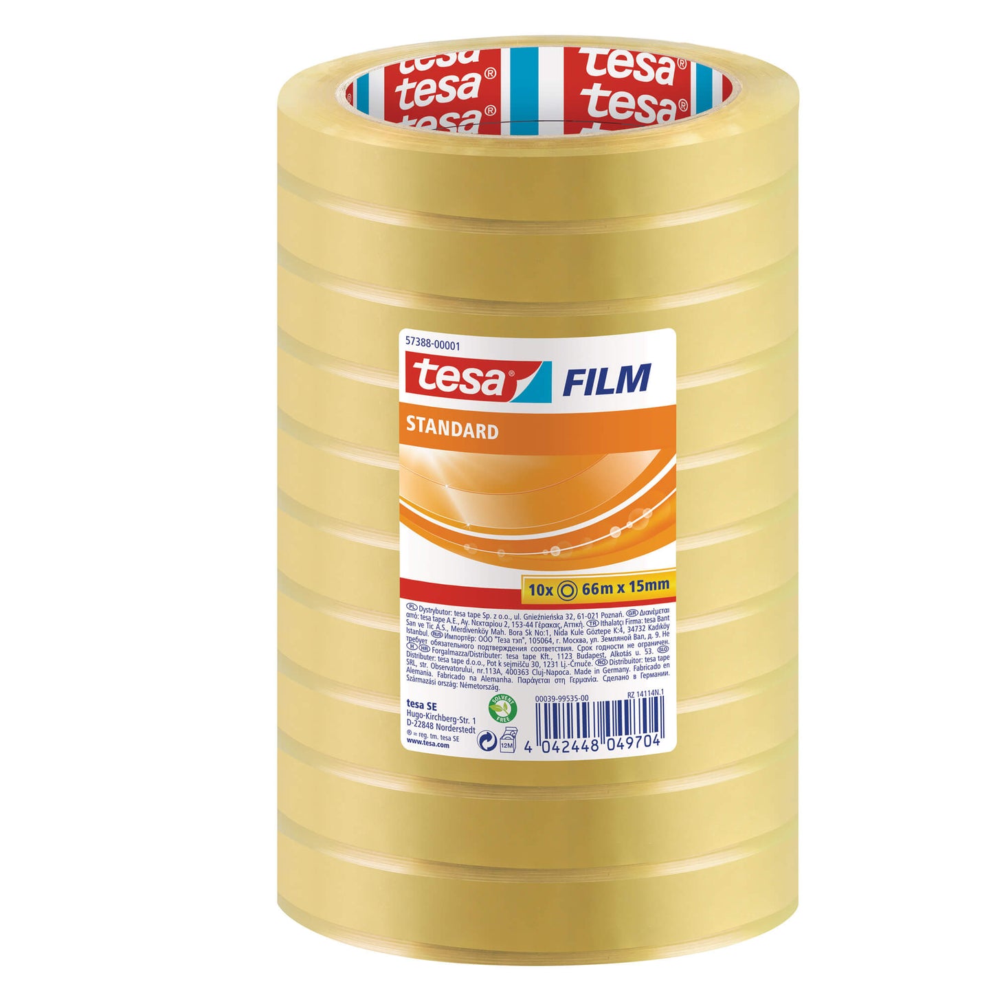 Torre 10 nastro adesivo Tesafilm 15 mm x 66 m trasparente Tesa