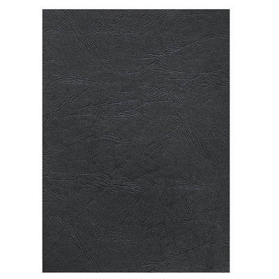 Copertine per rilegatura - A4 - cartoncino groffrato semilpelle - 250 gr - nero - Fellowes - conf.100 pezzi