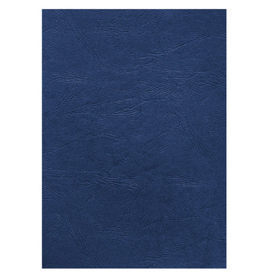 Copertine per rilegatura - A4 - cartoncino groffrato semilpelle - 250 gr - royal blu - Fellowes - conf.100 pezzi