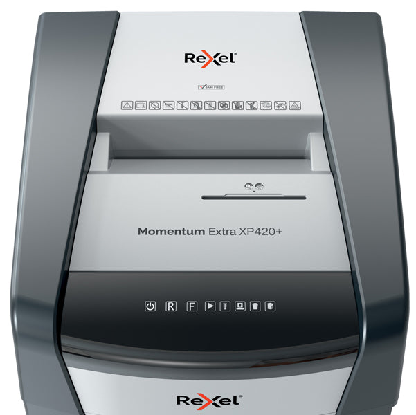 Distruggidocumenti Momentum Extra XP420 + P4 EU - a frammenti - Rexel