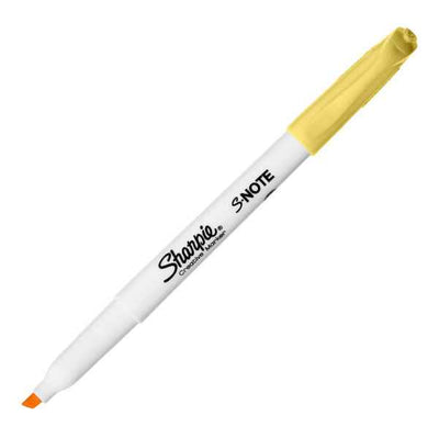 Pennarello S-Note - punta scalpello - colori assortiti - Sharpie - astuccio 4 pezzi