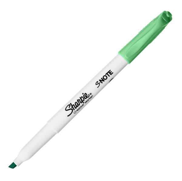 Pennarello S-Note - punta scalpello - colori assortiti - Sharpie - astuccio 4 pezzi