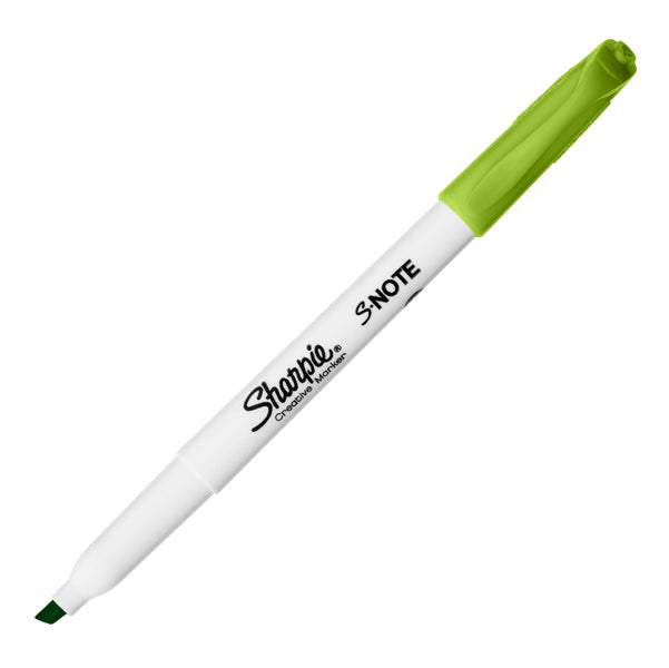 Pennarello S-Note - punta scalpello - colori assortiti - Sharpie - astuccio 12 pezzi