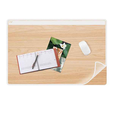 Sottomano Silva - 58,5 x 38,5 cm  - trasparente/stampa legno - Cep
