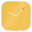 Orologio da parete Cosy - silenzioso - vetro - giallo - Leitz