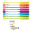 Evidenziatore Tratto Video -  punta a scalpello - tratto 1,00 - 5,00 mm - colori assortiti - Tratto - boccia 168 pezzi
