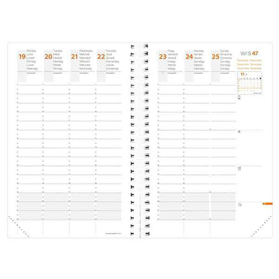 Agenda settimanale Time&Life Pocket 2027 - 10 x 15 cm - rosa cangiante - Quo Vadis