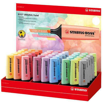 Evidenziatore Original BossR - colori assortiti pastel - Stabilo - expo 45 pezzi