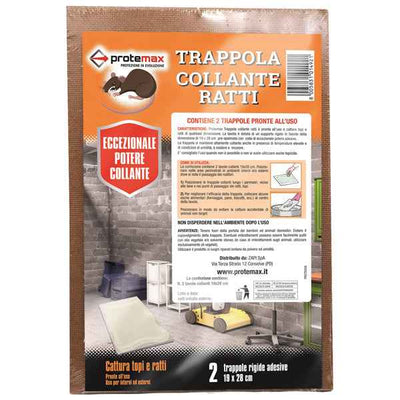 Tavole collanti per ratti - Protemax - blister 2 pezzi