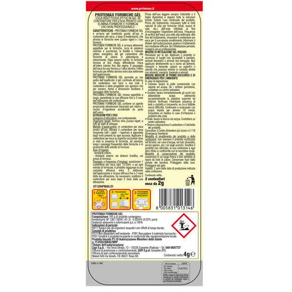 Esche gel per formiche - Protemax - blister 2 pezzi