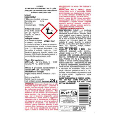 Insetticida per insetti striscianti - in polvere - 200 gr - Protemax