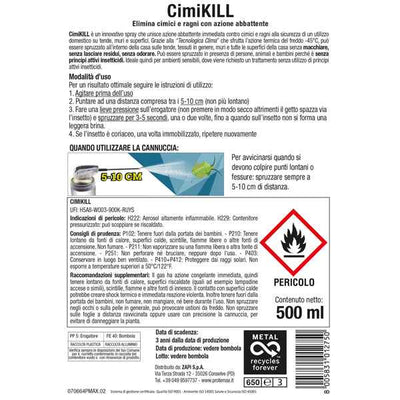 Spray Cimi kill per ragni cimici e millepiedi - 500 ml - Protemax