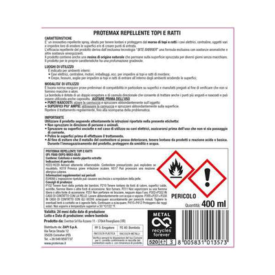 Repellente topi e ratti - 400 ml - Protemax