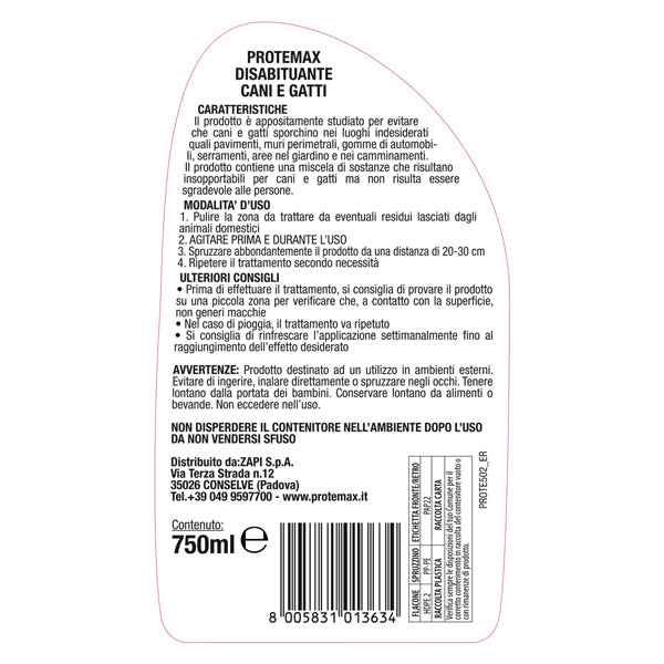 Disabituante cani e gatti - 750 ml - Protemax