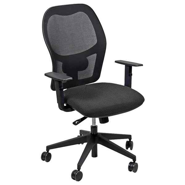 Seduta operativa Hubble HUHU - tessuto Fashion - braccioli regolabili - grigio chiaro - Unisit