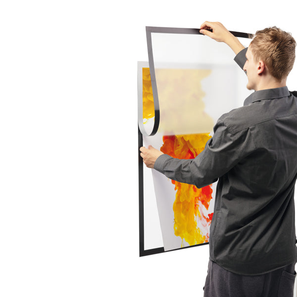 Cornice adesiva Duraframe Poster A2 - 42 x 59, 4 cm - argento - Durable