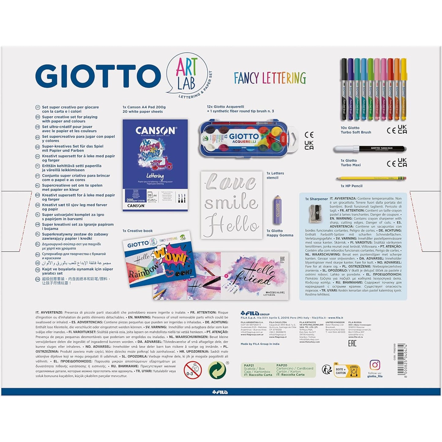 GIOTTO ART LAB FANCY LETTERING