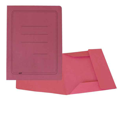 Cartellina 3 lembi con stampa - 200 gr - 25 x 33 cm - cartoncino manilla - magenta - Cartotecnica del Garda - conf. 50 pezzi