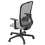 Seduta operativa Shape SHST - con braccioli regolabili - struttura nera - grigio chiaro/grigio - Unisit