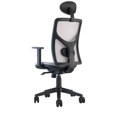 Seduta operativa Pentagon Y10 PENAPG - con braccioli regolabili e poggiatesta - grigio/grigio - Unisit