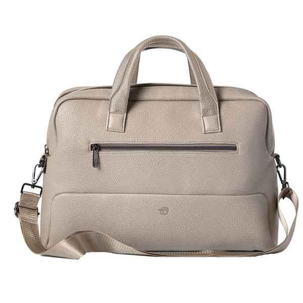 Borsa Gate Trended - con manici - 41 x 30 x 15 cm - ecopelle - ghiaccio - In Tempo