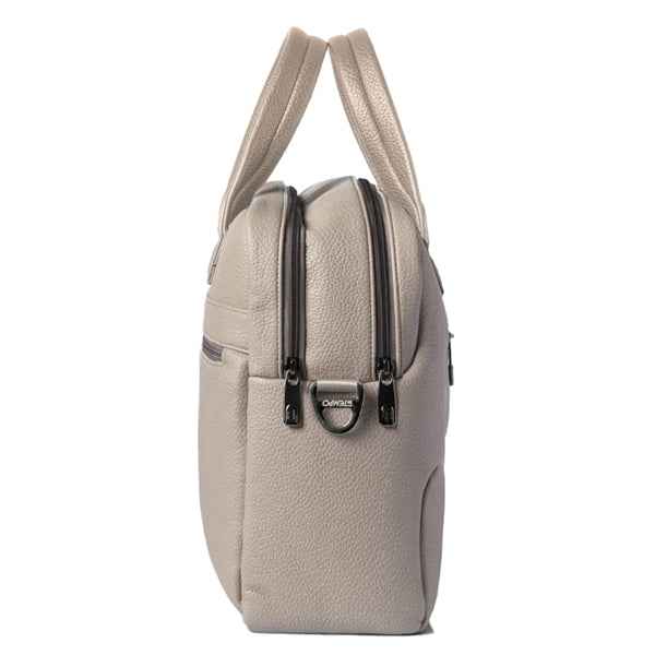 Borsa Gate Trended - con manici - 41 x 30 x 15 cm - ecopelle - ghiaccio - In Tempo