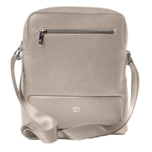 City bag medium Gate Trended - 25 x 30 x 6 cm - ecopelle - ghiaccio - In Tempo