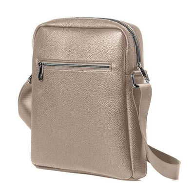 City bag medium Gate Trended - 25 x 30 x 6 cm - ecopelle - ghiaccio - In Tempo