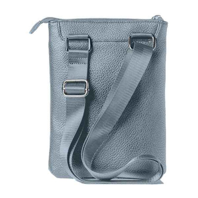City bag piccola Gate Trended - 20 x 26 x 2 cm - ecopelle - azzurro - In Tempo