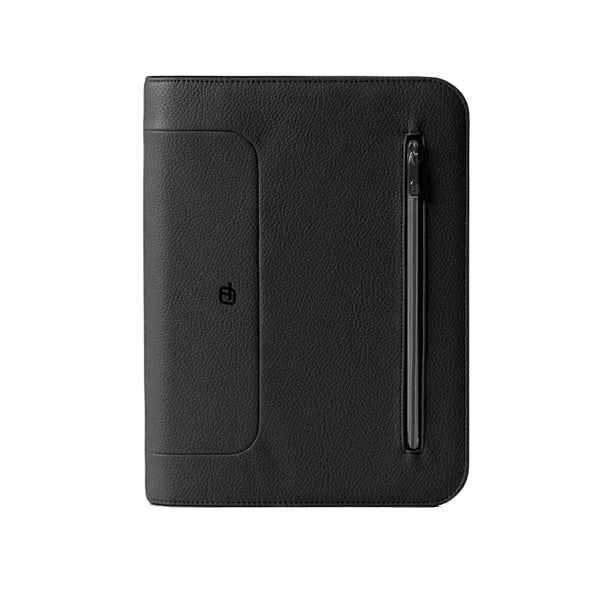 Portablocco Gate Trended - 28 x 35 cm - f.to utile A4 - ecopelle - nero - In Tempo
