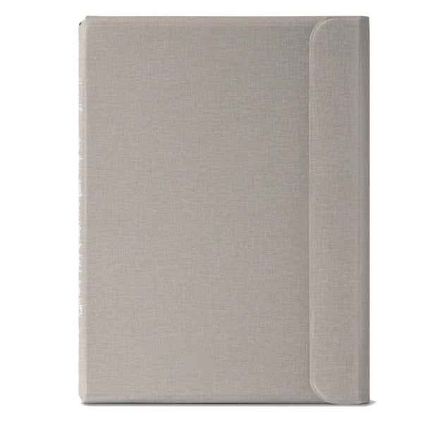 Portablocco Meet - con alette magnetiche - 31 x 25 x 1,4 cm - grigio - In Tempo