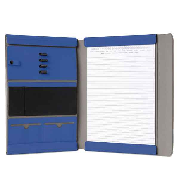 Portablocco Meet - con alette magnetiche - 31 x 25 x 1,4 cm - blu - In Tempo