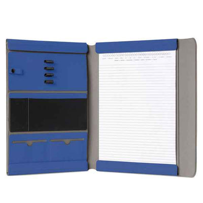 Portablocco Meet - con alette magnetiche - 31 x 25 x 1,4 cm - blu - In Tempo
