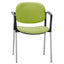 Poltroncina visitatore Step SPBSBR - con braccioli inclusi - verde - Unisit