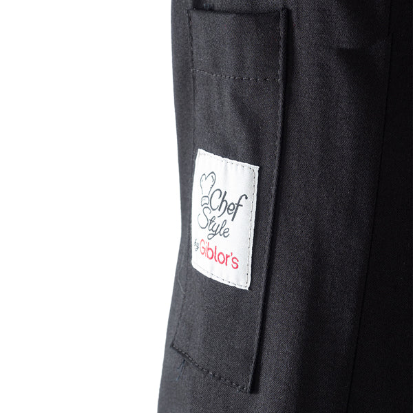 Giacca cuoco Adriano - da uomo - manica lunga - taglia M - nero - Giblor's