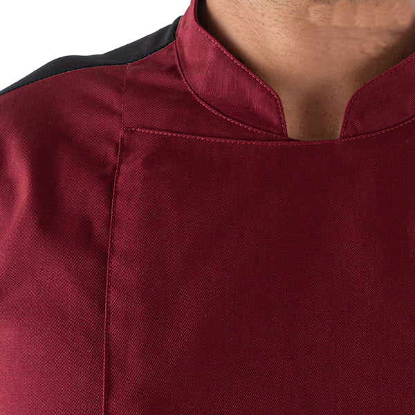 Giacca cuoco Raul - da uomo - manica lunga - taglia M - bordeaux - Giblor's