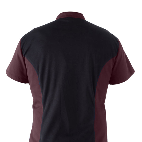 Giacca cuoco Thiago - da uomo - manica corta - taglia M - bordeaux - Giblor's