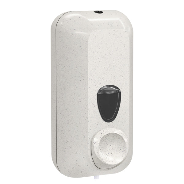 Dispenser sapone Woodplastic - murale - capacità 0,55 L - bianco - Mar Plast