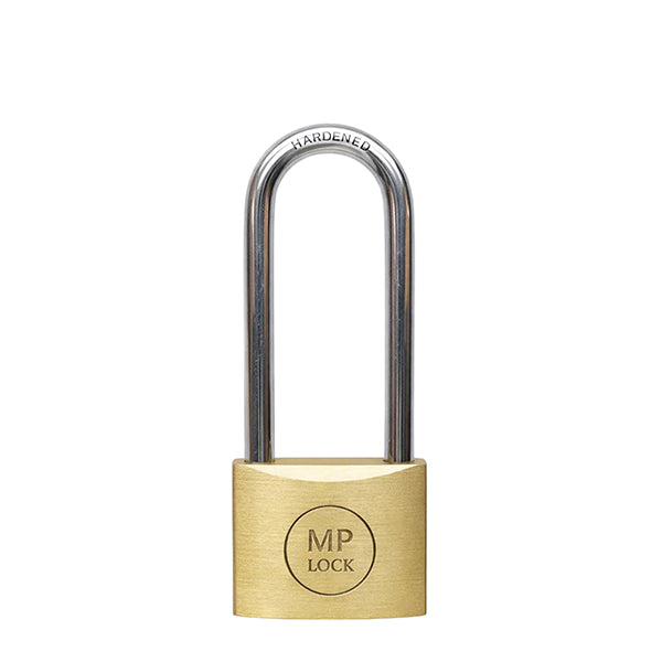 Lucchetto ad arco lungo - 40 mm - acciaio cromato - Metalplus
