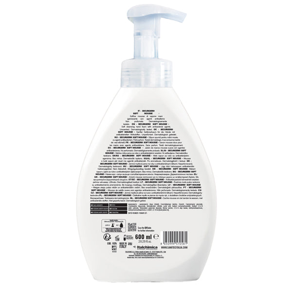 Sapone in mousse Securgerm - con antibatterico - dispenser 600 ml - Sanitec