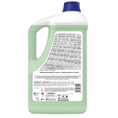Crema di sapone Luxor Green - tanica 5 L - aloe verde - Sanitec
