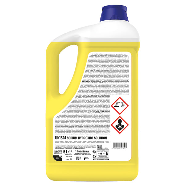 Detergente alcalino Matic Extra - per sporco pesante - 5 L - Sanitec