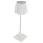 Lampada da tavolo - a led - 10 x 10 x 38 cm - alluminio/pmma - bianco - King Collection
