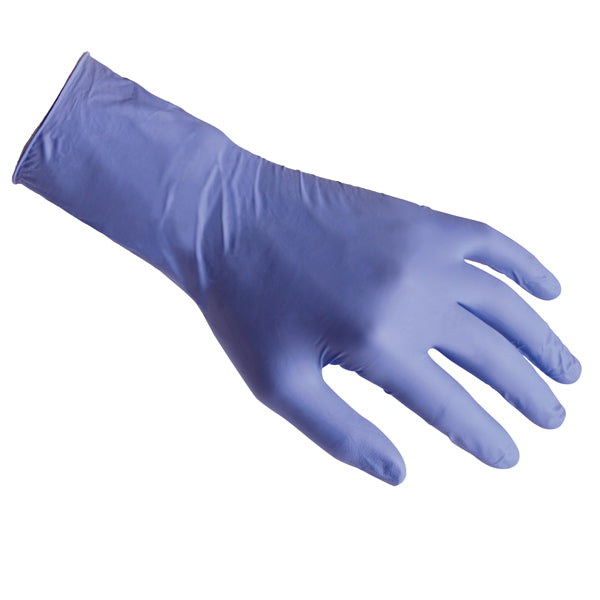 Guanti in nitrile ultra resist R99 - manichetta lunga - tg M - indaco - Reflexx - conf. 50 pezzi