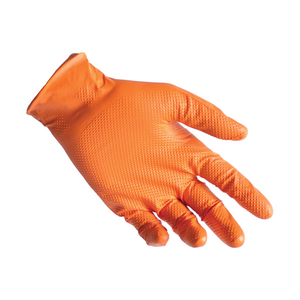 Guanti in nitrile N85 - ultra resistenti - tg M - arancione - Reflexx - conf. 50 pezzi