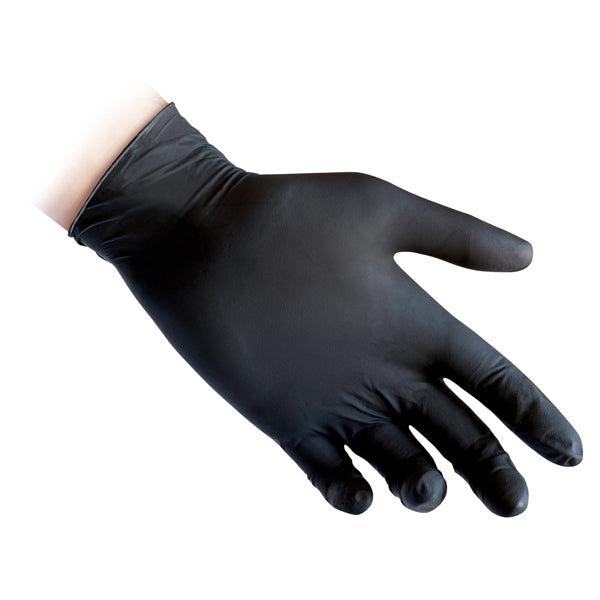 Guanti in nitrile N81 - tg S - nero - Reflexx - conf. 100 pezzi