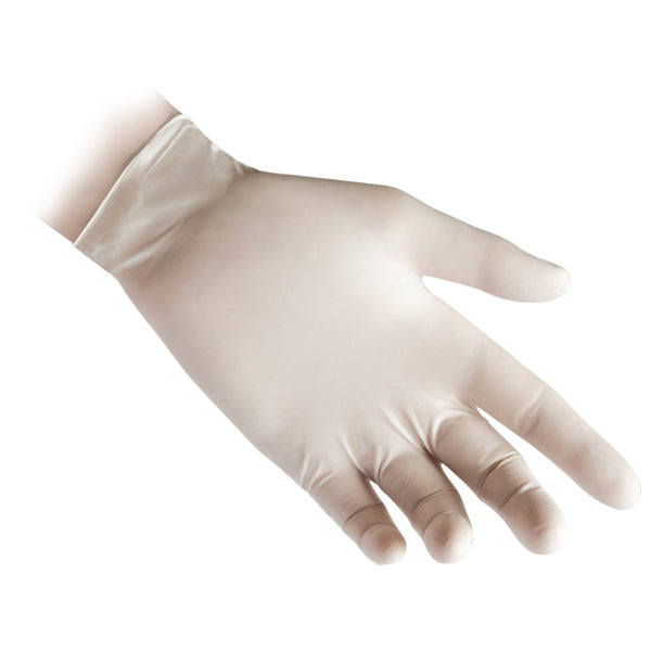 Guanti in lattice R40 - c/polvere - tg S - bianco - Reflexx - conf. 100 pezzi