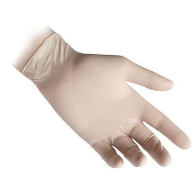 Guanti in lattice R46 - s/polvere - tg L - bianco - Reflexx - conf. 100 pezzi